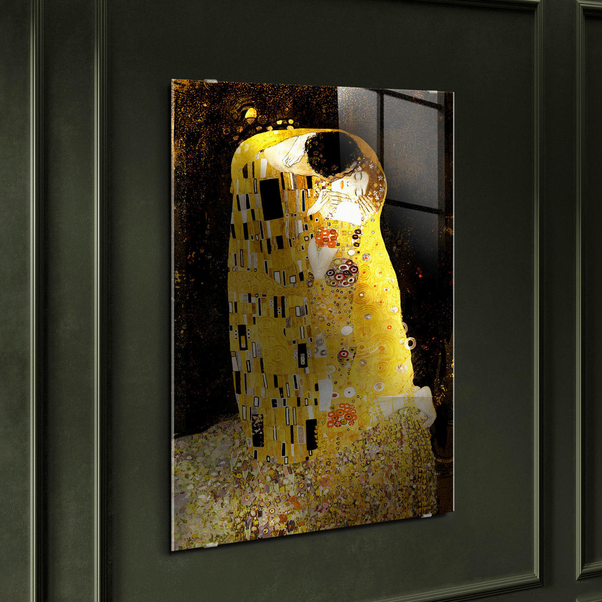 GLASBILD Abstraktes 70/100 cm  - Multicolor, Basics, Glas/Papier (70/100cm)