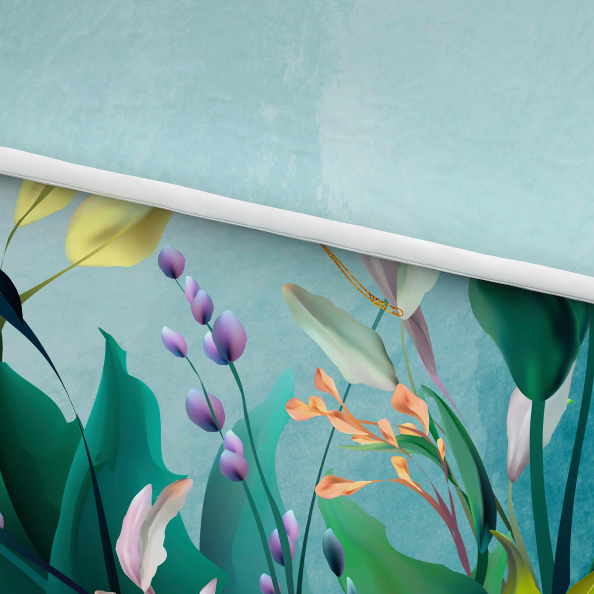 POSTELJINA SA DVA LICA 200/200 cm saten zelena  - zelena, Osnovno, tekstil (200/200cm) - Esposa