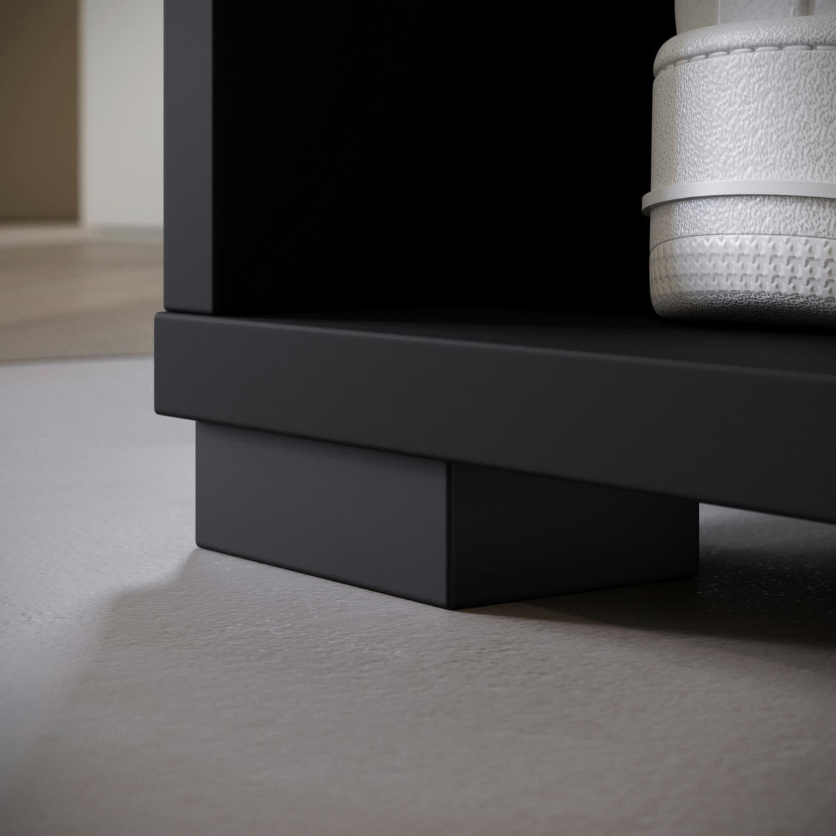 GARDEROBE  in 90/190/33 cm  - Schwarz, Trend, Holzwerkstoff (90/190/33cm) - MID.YOU