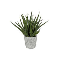 KUNSTPFLANZE Aloe Vera 44 cm  - Grau/Grün, Design, Keramik/Kunststoff (44cm) - P & B