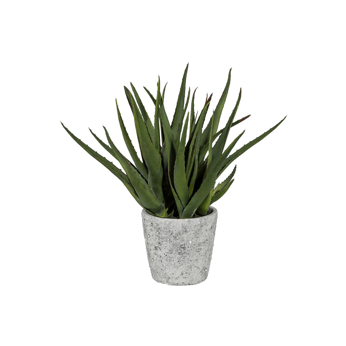 KUNSTPFLANZE Aloe Vera 44 cm  - Grau/Grün, Design, Keramik/Kunststoff (44cm) - P & B