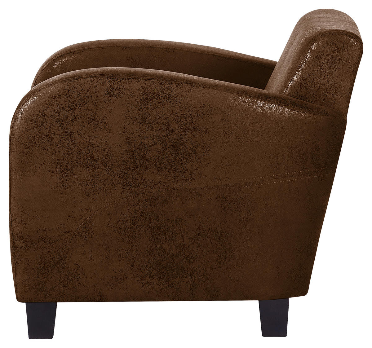 SITZGARNITUR in Lederlook Braun  - Dunkelbraun/Braun, Design, Textil (92/80/89cm) - Livetastic