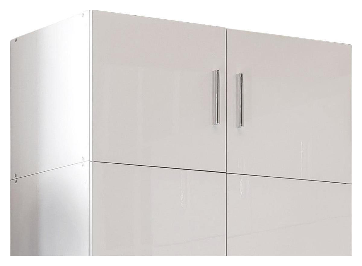 ÖVERSKÅP 80/40/54 cm   - vit/kromfärg, Klassisk, trämaterial/plast (80/40/54cm) - Xora