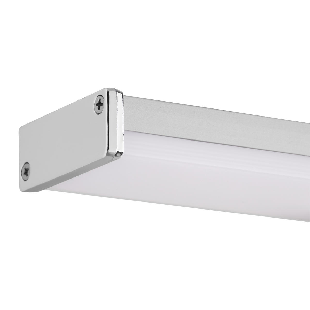 Spiegelleuchte Mattis 40/12,1/4,2 cm   - Chromfarben, Design, Kunststoff/Metall (40/12,1/4,2cm)