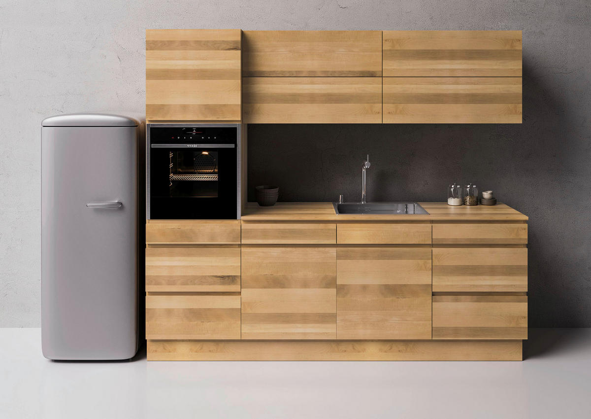 KÜCHENLEERBLOCK 240 cm   in Kernbuche  - Buchefarben/Kernbuche, Basics, Holz (240cm) - OSTER