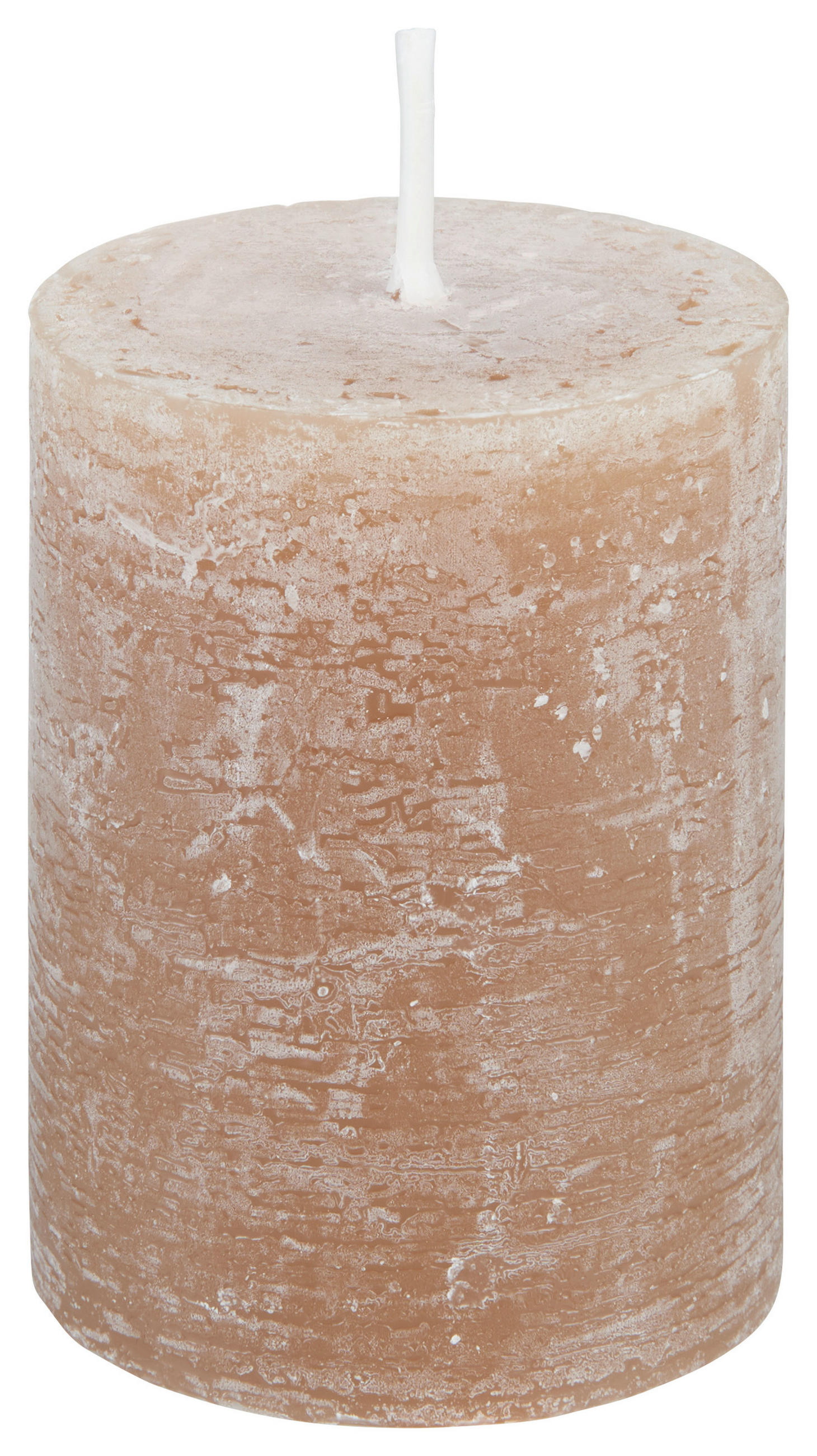 VÁLCOVÁ SVÍČKA - hnědá, Basics, přírodní materiály (6,8/9cm) - Ambia Home