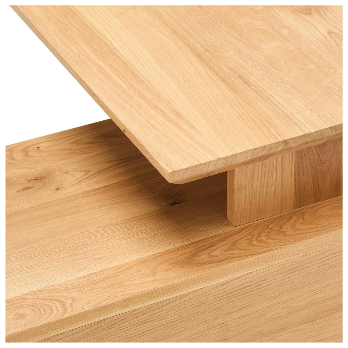 ECKSCHREIBTISCH 160/160/75 cm  in Eichefarben  - Eichefarben/Schwarz, Natur, Holz/Metall (160/160/75cm) - Linea Natura