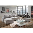 ECKSOFA in Flachgewebe Anthrazit  166/258 cm  - Dunkelbraun/Anthrazit, KONVENTIONELL, Kunststoff/Textil (166/258cm) - Cantus