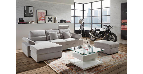 ECKSOFA in Flachgewebe Anthrazit 166/258 cm - Dunkelbraun/Anthrazit, KONVENTIONELL, Kunststoff/Textil (166/258cm) - Cantus