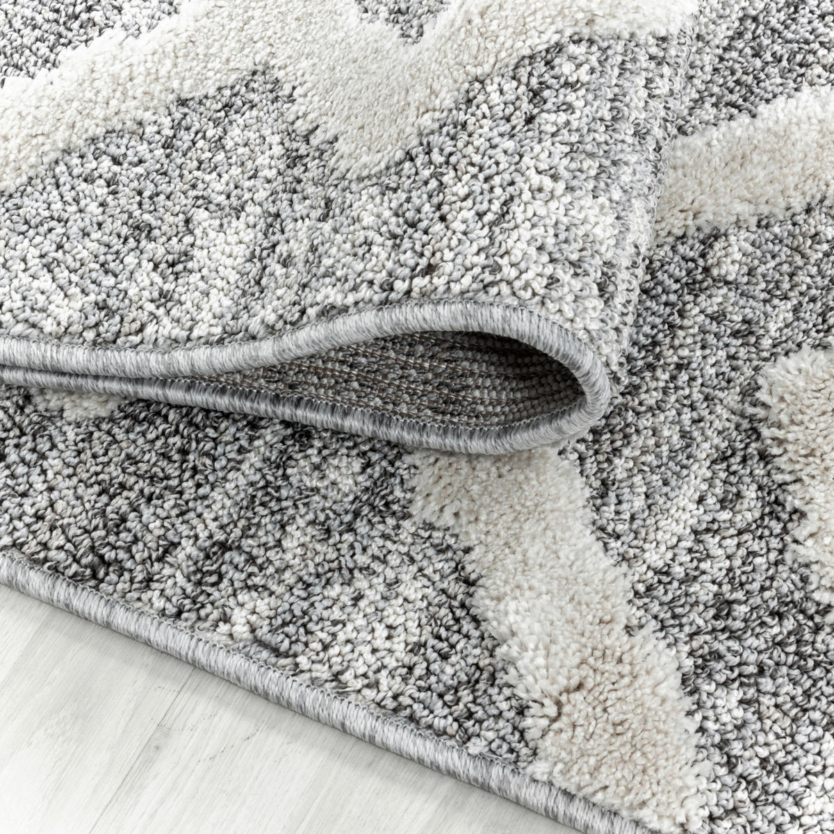 VÄVD MATTA 200/290 cm Pisa 4704 grau  - grå, Klassisk, textil (200/290cm)