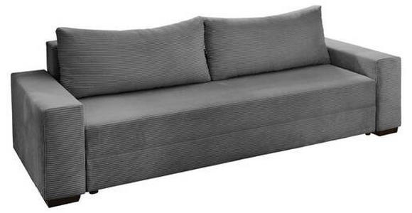 SCHLAFSOFA Cord Dunkelgrau  - Dunkelgrau/Schwarz, KONVENTIONELL, Kunststoff/Textil (240/72/95cm) - Carryhome