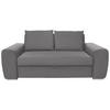 SCHLAFSOFA in Dunkelgrau  - Chromfarben/Dunkelgrau, Design, Holz/Textil (199/92/97cm) - Hom`in