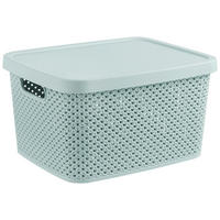 AUFBEWAHRUNGSBOX 22,4/27,7/15,1 cm  - Grün, Basics, Kunststoff (22,4/27,7/15,1cm) - Homeware