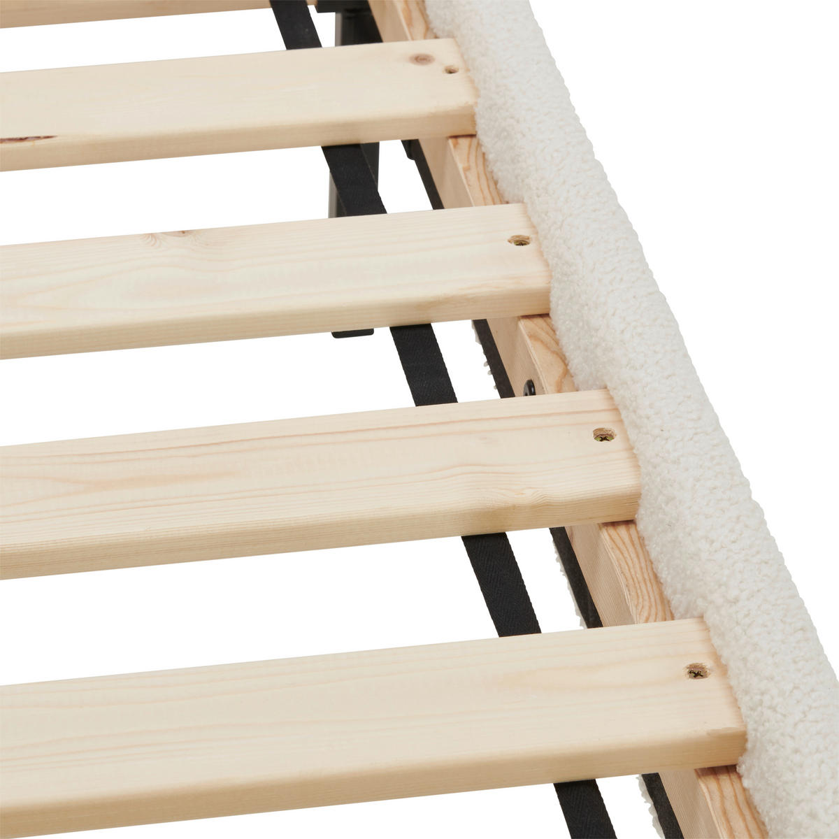 ČALÚNENÁ POSTEĽ, 180/200 cm, biela - čierna/biela, Modern, drevo/plast (180/200cm) - Livetastic