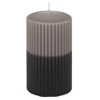KERZE - Grau, Basics, Paraffin (6,8/12,0cm) - Steinhart
