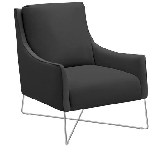 Sessel In Leder Grau Online Kaufen Xlutz Sessel In Leder Grau Chromfarben Design Metall 69