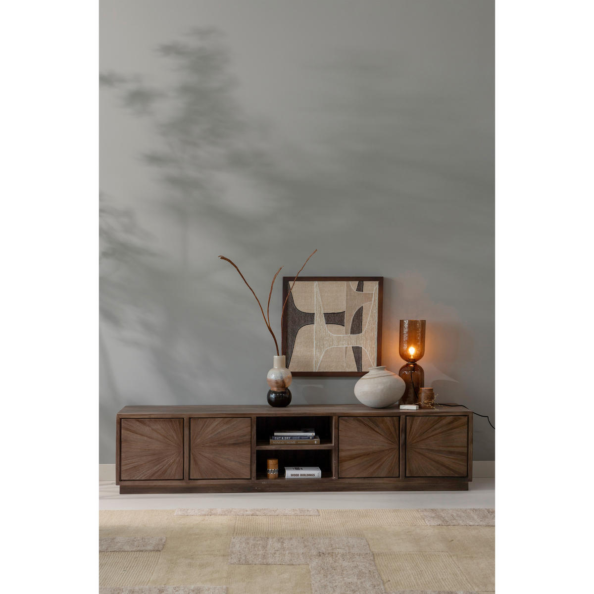 BILD 60/60/10 cm  - Dunkelbraun/Naturfarben, Basics, Holzwerkstoff/Textil (60/60/10cm) - Livetastic