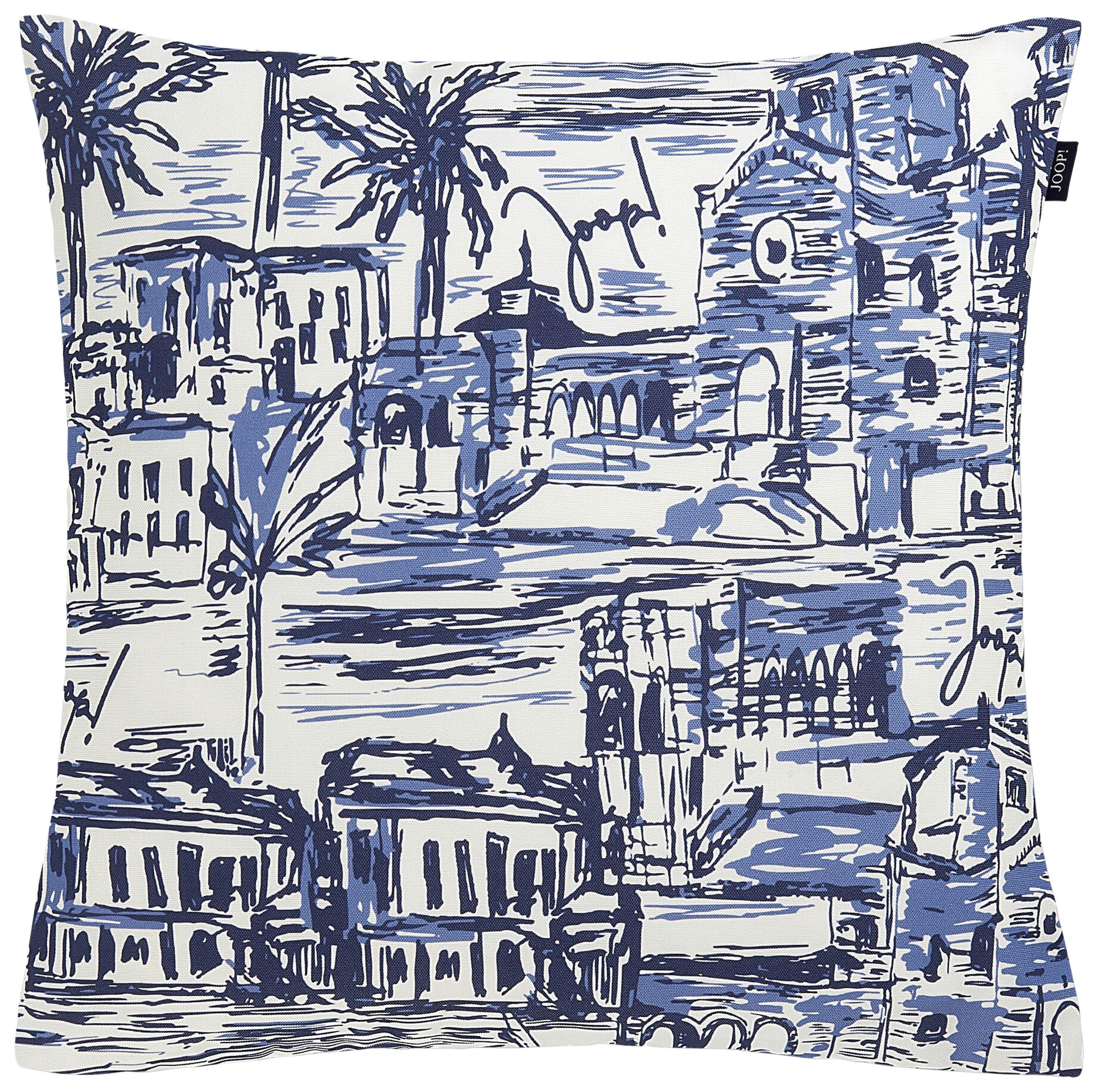 OUTDOOR-KISSEN  - Blau, Design, Textil (40/40cm) - Joop!