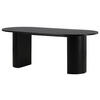 ESSTISCH furniert oval Schwarz  - Schwarz, Design, Holz/Holzwerkstoff (200/90/75cm) - Livetastic