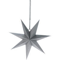 DEKORAČNÍ HVĚZDA - barvy stříbra, Design, papír (45/15/45cm)