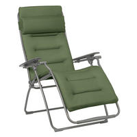 GARTEN-RELAXSESSEL Stahl  - Titanfarben/Olivgrün, Basics, Kunststoff/Textil (71/115/88cm) - Lafuma Mobilier