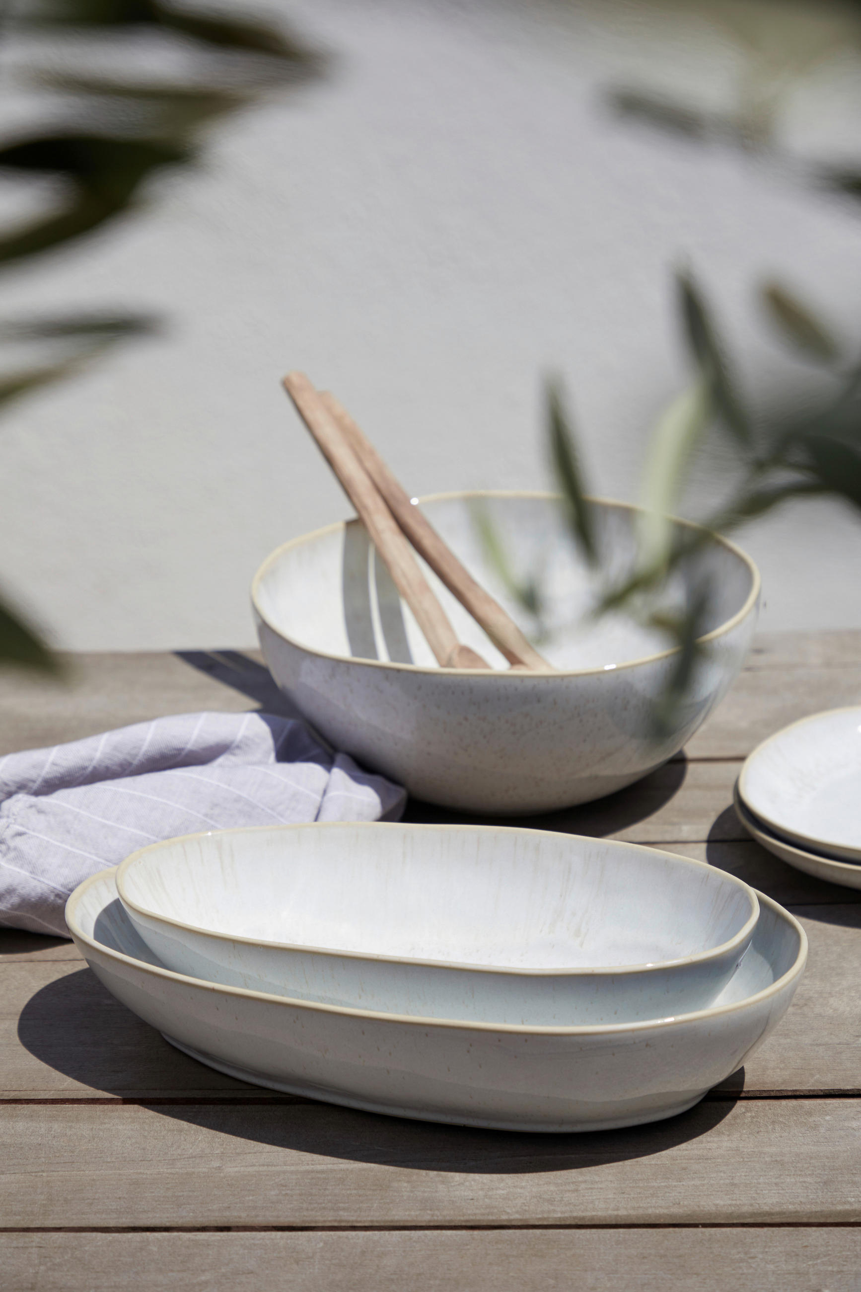 SERVIERPLATTE - Creme, Basics, Keramik (36/23cm) - Costa Nova