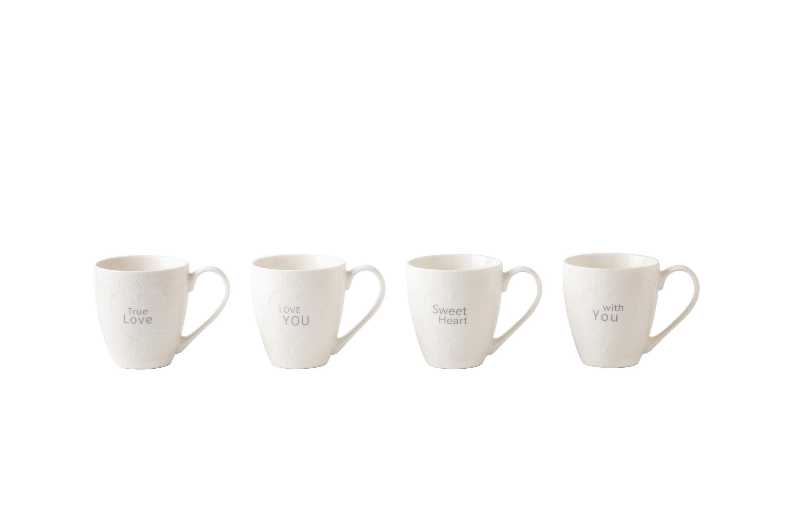 CANĂ PENTRU CAFEA 530 ml  - alb, Trend, ceramică (10,3/11,3cm) - Landscape