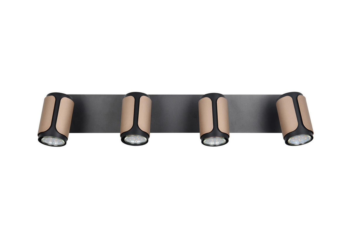 STRAHLER 56/16/12 cm   - Schwarz/Braun, Basics, Metall (56/16/12cm) - Trio Leuchten