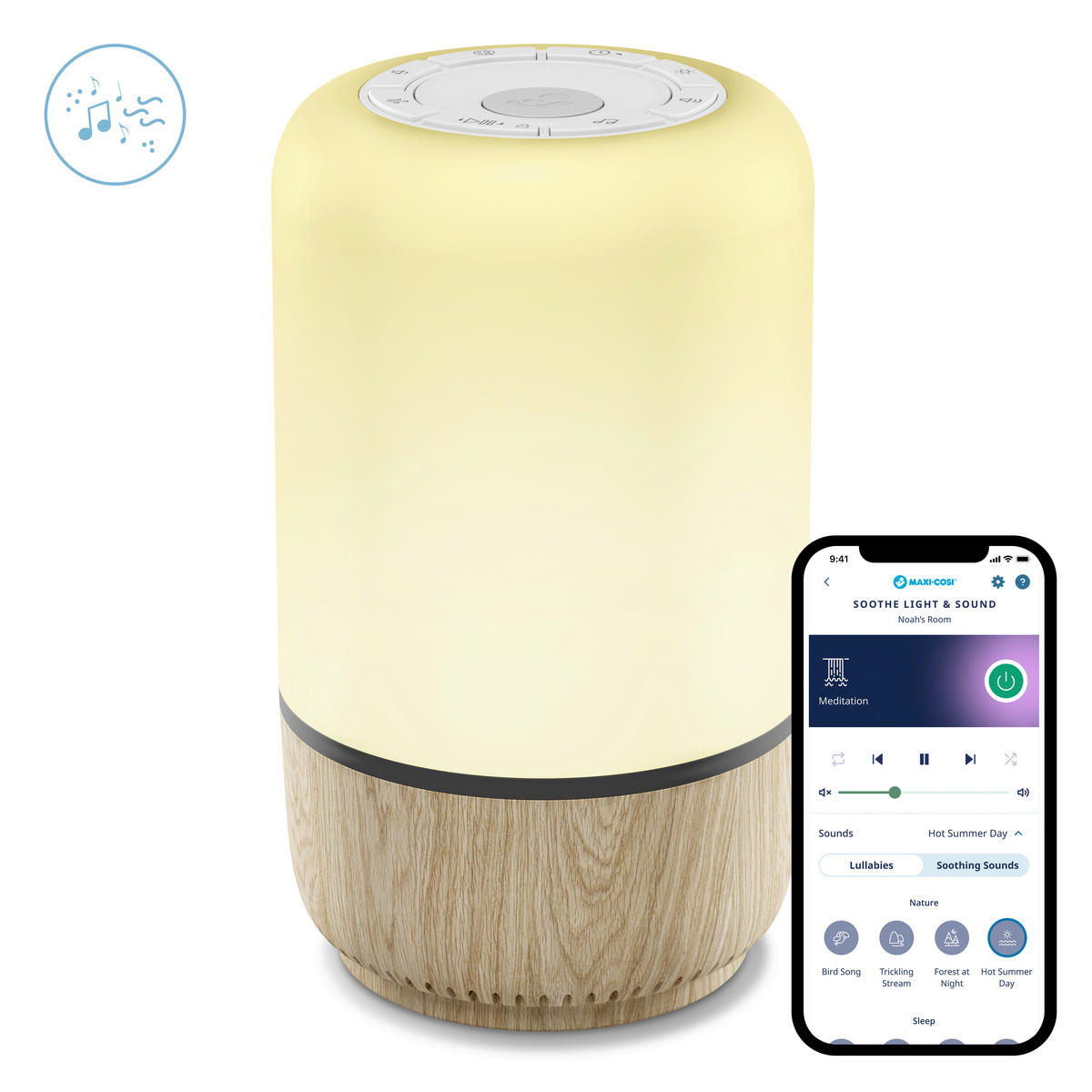 NATTLAMPA FÖR BARN Connected Home  - vit/naturfärgad, Trend, metall/plast - Maxi-Cosi