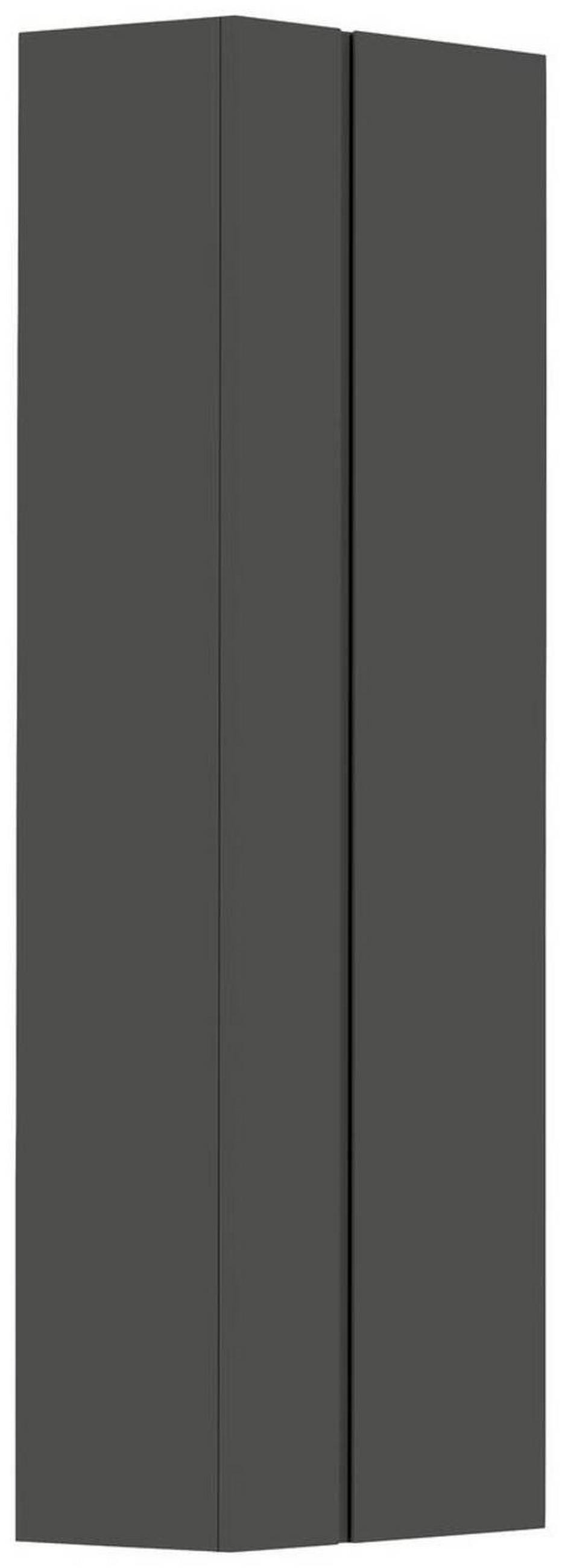 GARDEROBENSCHRANK Gardasee  in 60/165/33 cm  - Anthrazit, Design, Holzwerkstoff (60/165/33cm) - Moderano