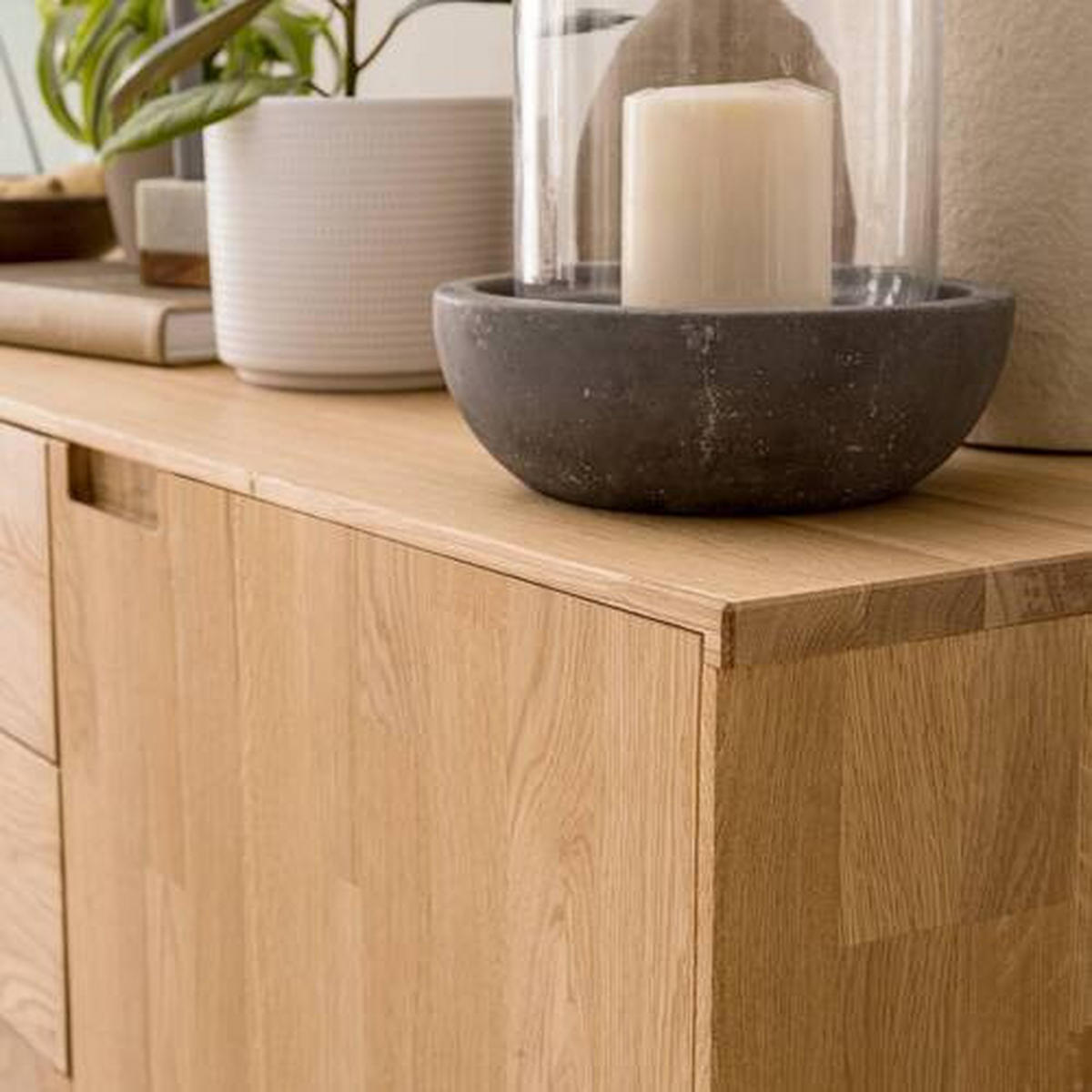 SIDEBOARD Wildeiche  160/89,1/40 cm  - Wildeiche, Natur, Holz (160/89,1/40cm) - home24
