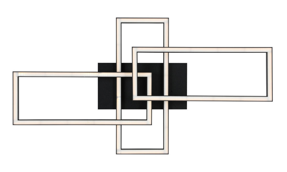 LED SVJETILJKA STROPNA  - bijela/crna, Trend, metal/plastika (62/34/8,7cm) - Novel