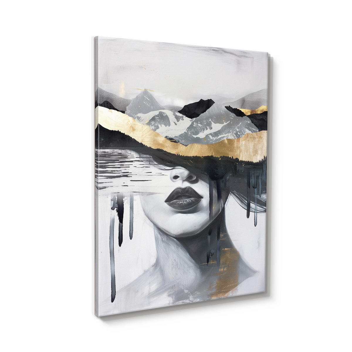 LEINWANDBILD Blumen, Frauen 70/100 cm  - Multicolor, Basics, Holz/Textil (70/100cm)