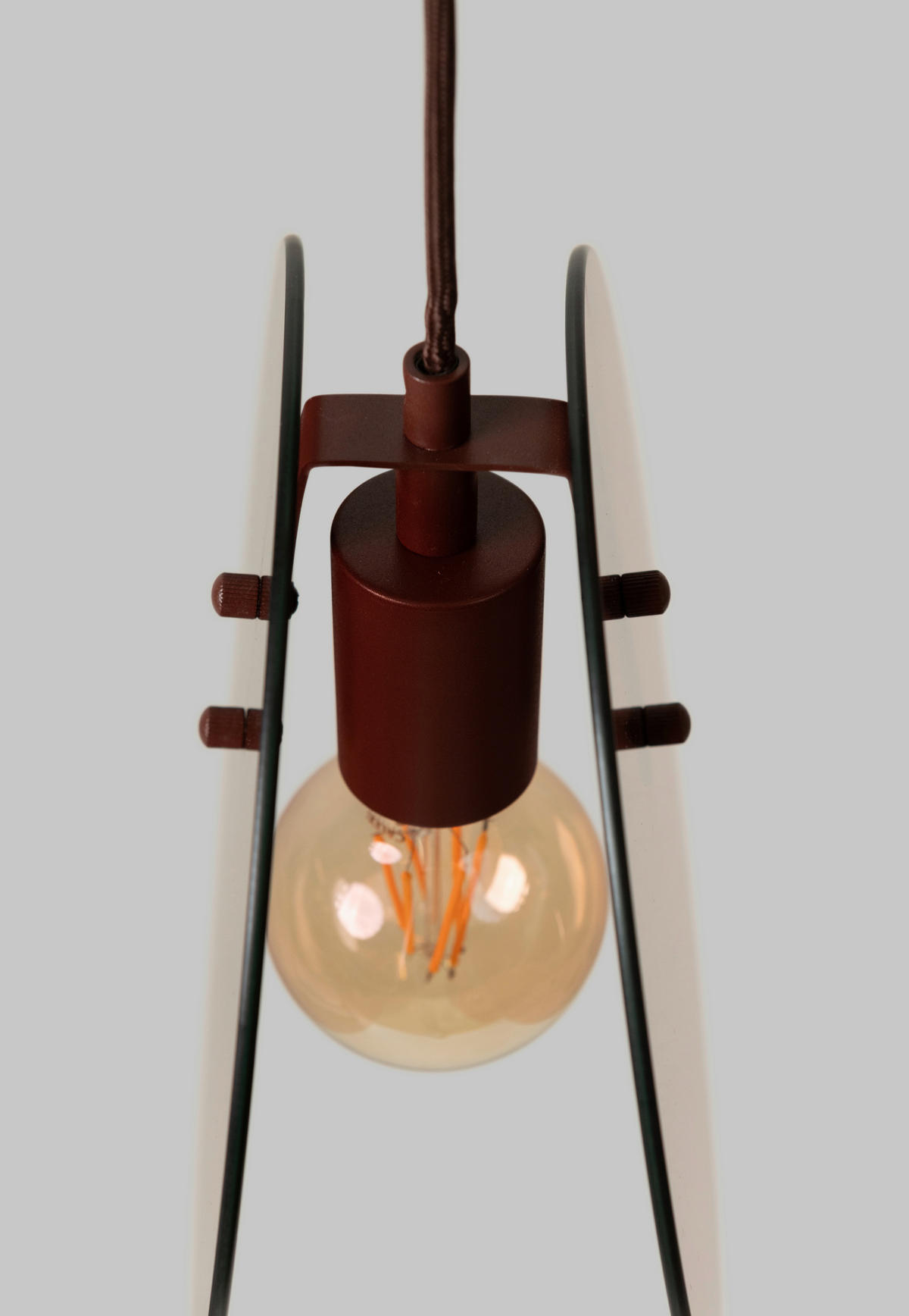 HÄNGELEUCHTE 21,5/278,5 cm  - Bordeaux, Design, Glas/Metall (21,5/278,5cm) - It's about Romi