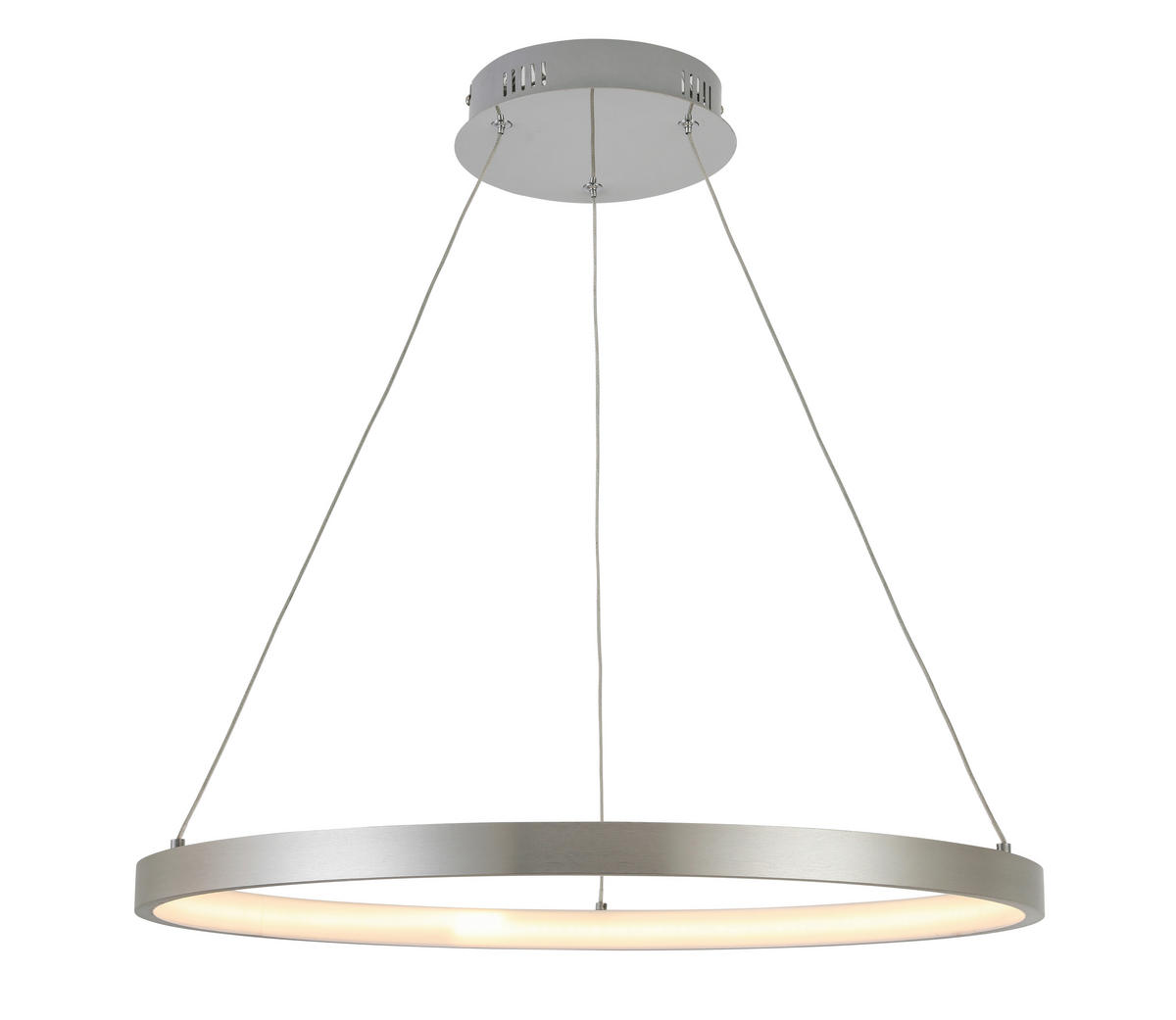 LED-HÄNGELEUCHTE 60/120 cm  - Alufarben, Design, Kunststoff/Metall (60/120cm) - Novel