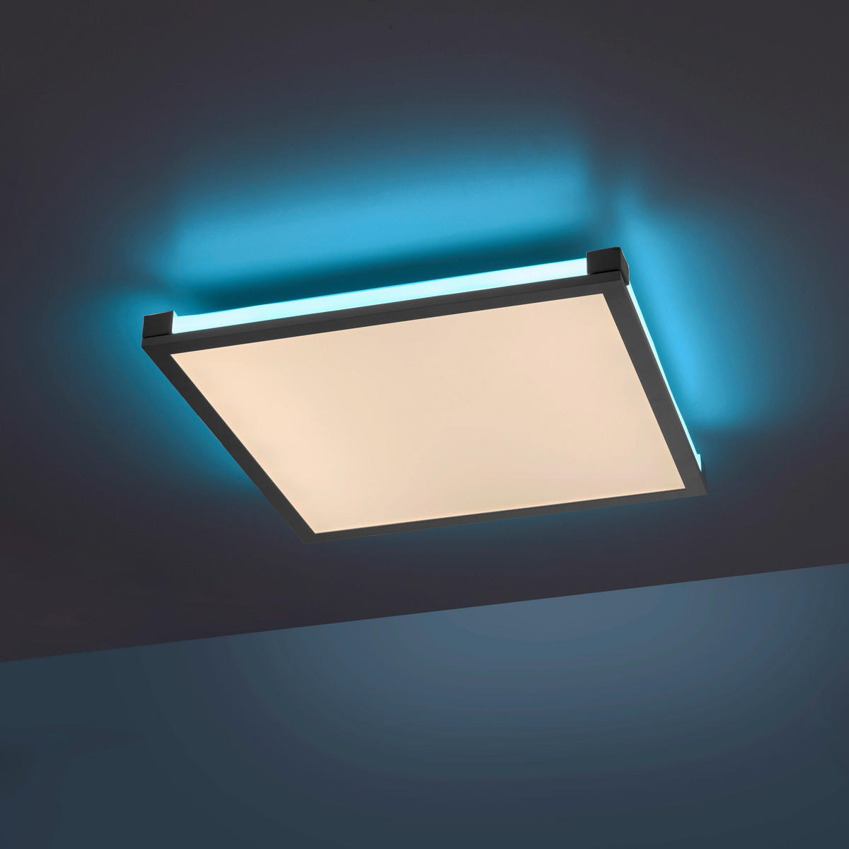 LED-PANEEL 45/45/7,1 cm  - Schwarz, Basics, Kunststoff/Metall (45/45/7,1cm)