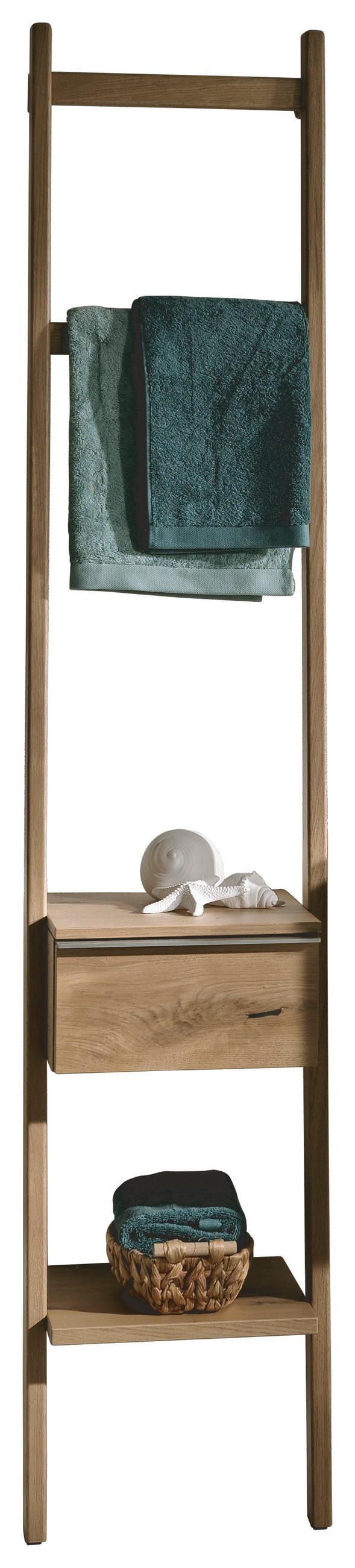 HANDTUCHLEITER - Eichefarben, Design, Holz (37/184,6/35cm) - Voglauer