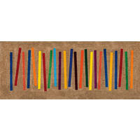 KÜCHENLÄUFER 80/200 cm Mixed Stripes Multicolor  - Multicolor, Trend, Kunststoff/Textil (80/200cm) - wash+dry