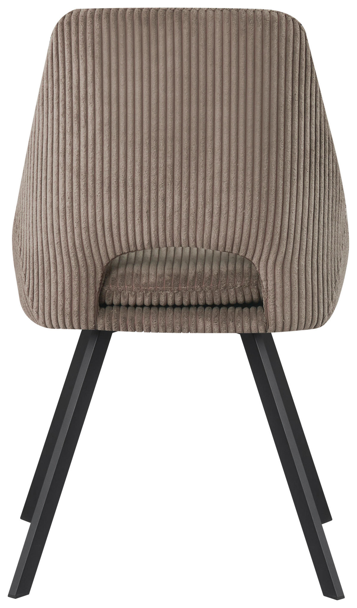 STUHL Cord Taupe  - Taupe/Schwarz, Design, Textil/Metall (48/85/56cm) - Carryhome