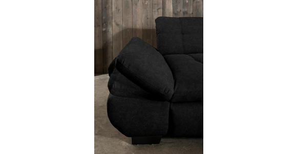 ECKSOFA in Mikrofaser Anthrazit  - Anthrazit/Schwarz, Design, Textil/Metall (290/198cm) - Xora