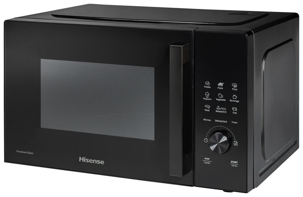 MIKROWELLE H23MOBSD1H  - Schwarz, MODERN, Glas/Kunststoff (48/29,5/33,7cm) - Hisense