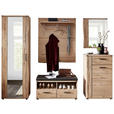 GARDEROBE  in 265/205/41 cm  - Eichefarben, Natur, Holz/Textil (265/205/41cm) - Linea Natura
