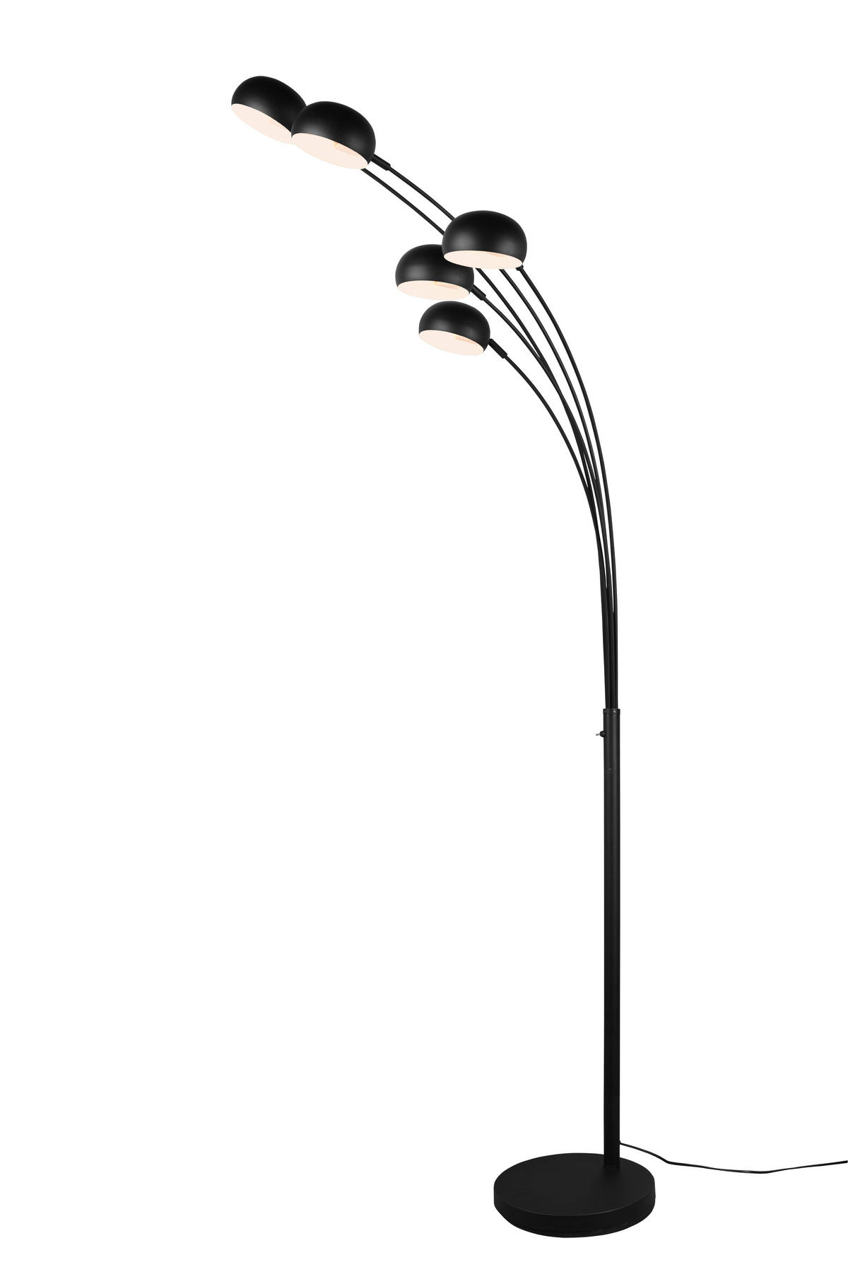 LED-STEHLEUCHTE Dito 70/210 cm   - Schwarz/Weiß, Design, Metall (70/210cm)