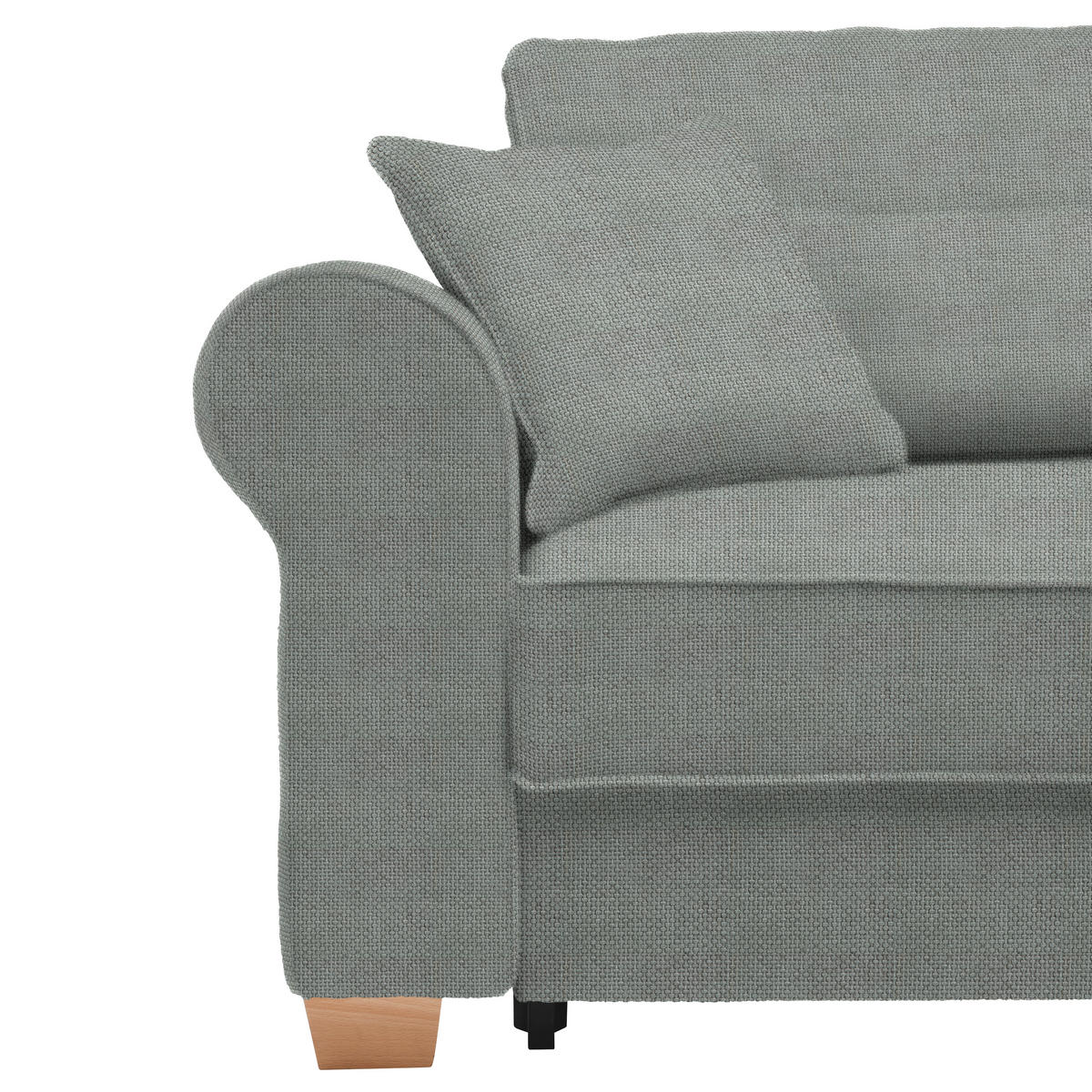 HÖRNSOFFA i grå  - grå, Modern, trämaterial/trä (255/185cm) - MID.YOU