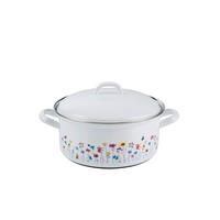 KASSEROLLE Flora 2 l  - Weiß, LIFESTYLE, Metall (20/9,2cm) - Riess