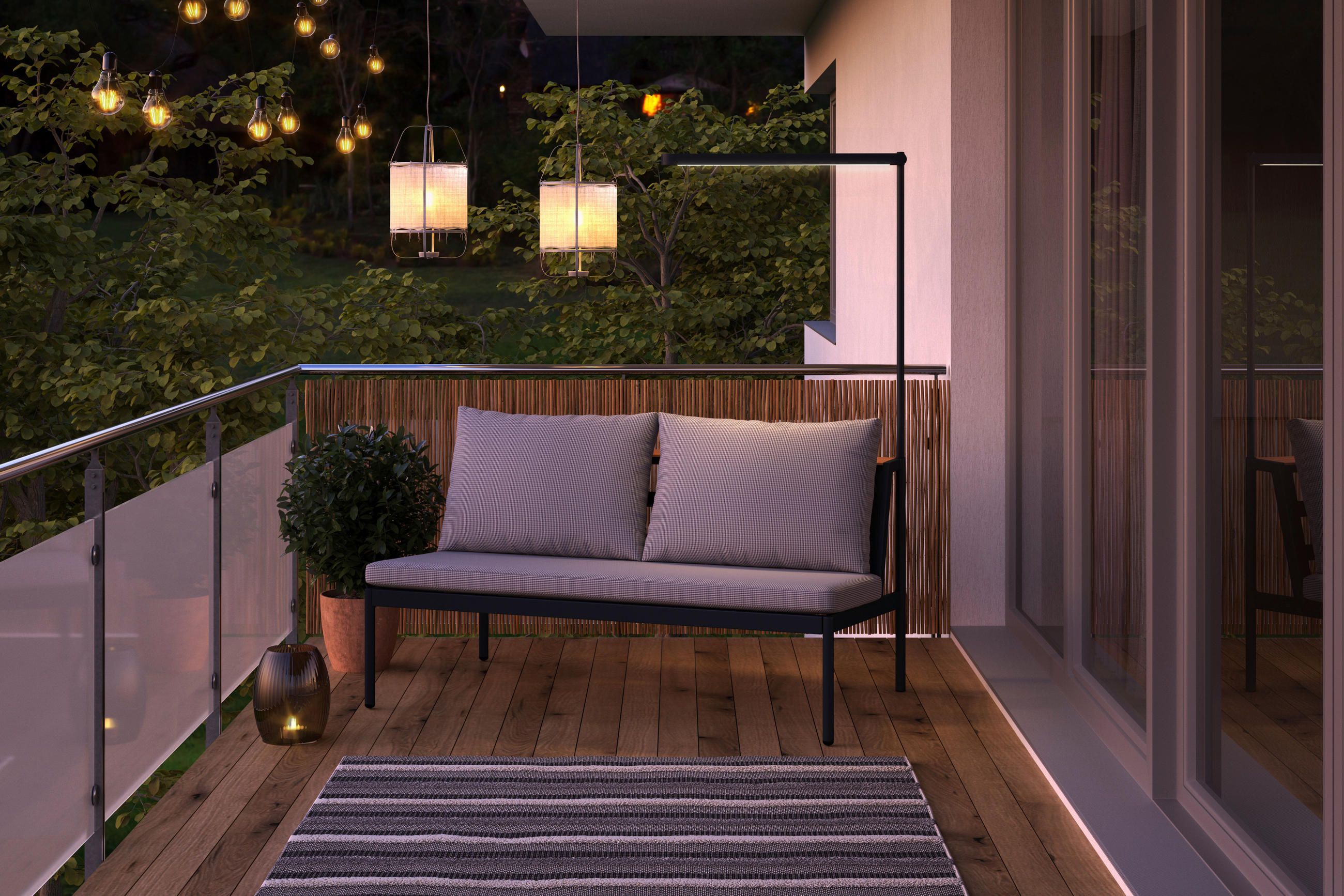 GARTENBANK 148/75/85 cm  Aluminium  - Anthrazit/Grau, Design, Kunststoff/Textil (148/75/85cm) - Ambia Garden