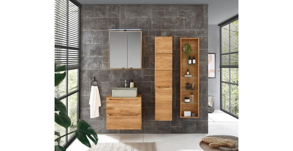 WASCHBECKEN 42/13/42 cm  - Hellgrau, Basics, Stein (42/13/42cm) - Linea Natura