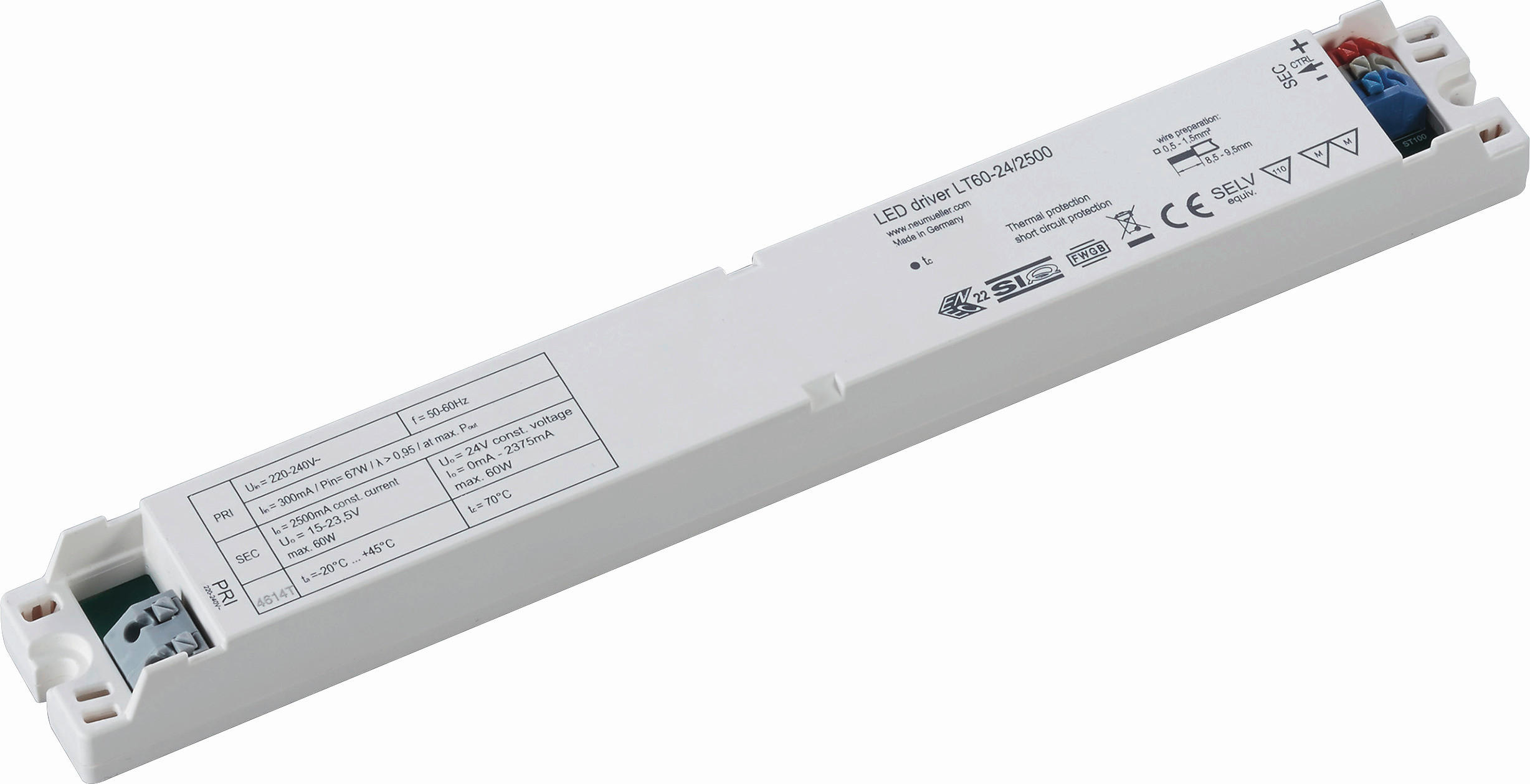 DECKENLEUCHTE 30,5/3/2 cm   - Basics, Metall (30,5/3/2cm) - Helestra