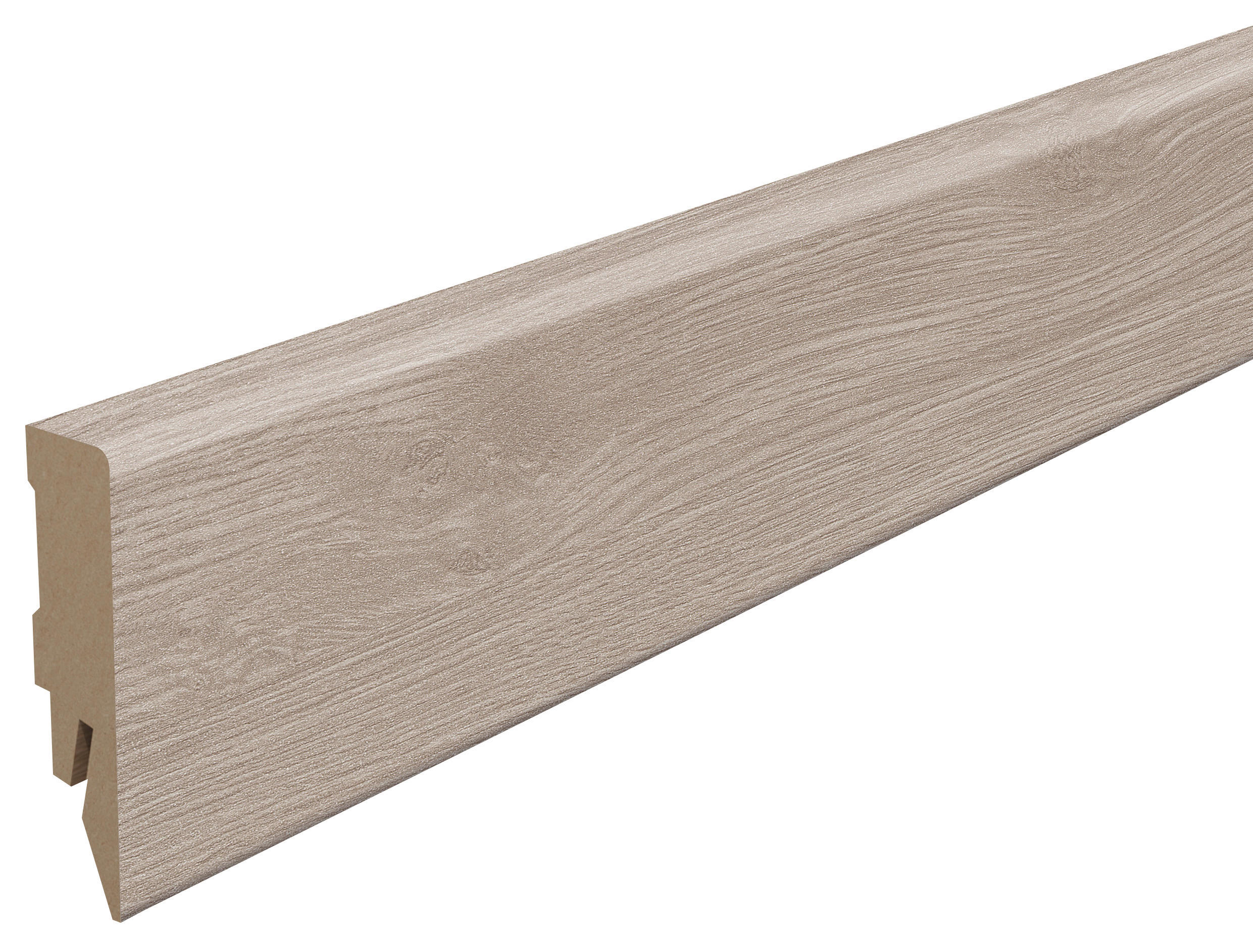SOCKELLEISTE Eiche hellgrau Hellgrau  - Hellgrau, KONVENTIONELL, Holzwerkstoff (240/1.4/5.8cm) - Egger Holzwerkstoffe