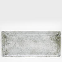 PLATTE Korfu  - Hellgrau/Weiß, Basics, Keramik (29/13/1,5cm) - Van Well